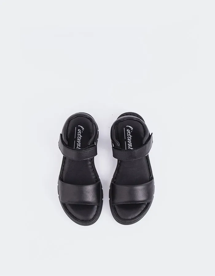 Belgrave Schwarz Leder