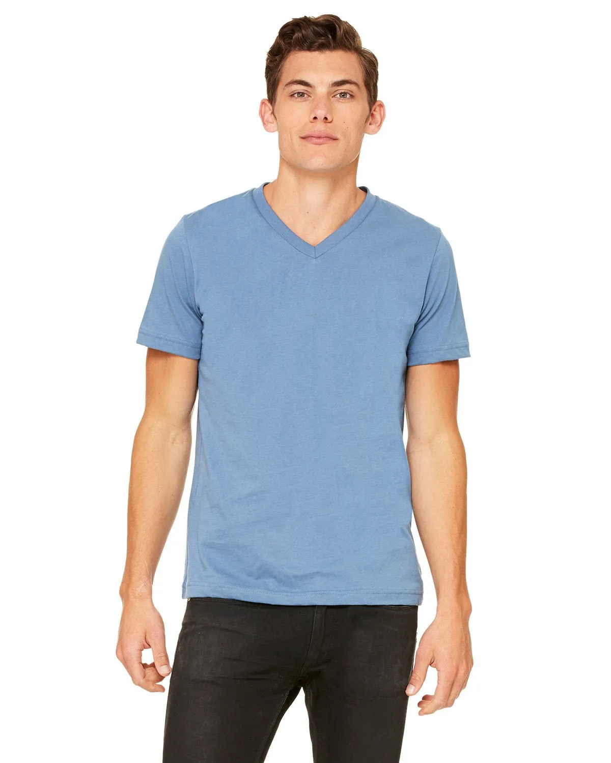 Bella   Canvas 3005 Unisex-Jersey-T-Shirt mit V-Ausschnitt und kurzen Ärmeln