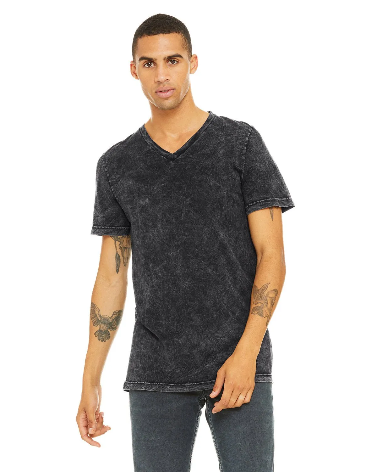 Bella   Canvas 3005 Unisex-Jersey-T-Shirt mit V-Ausschnitt und kurzen Ärmeln
