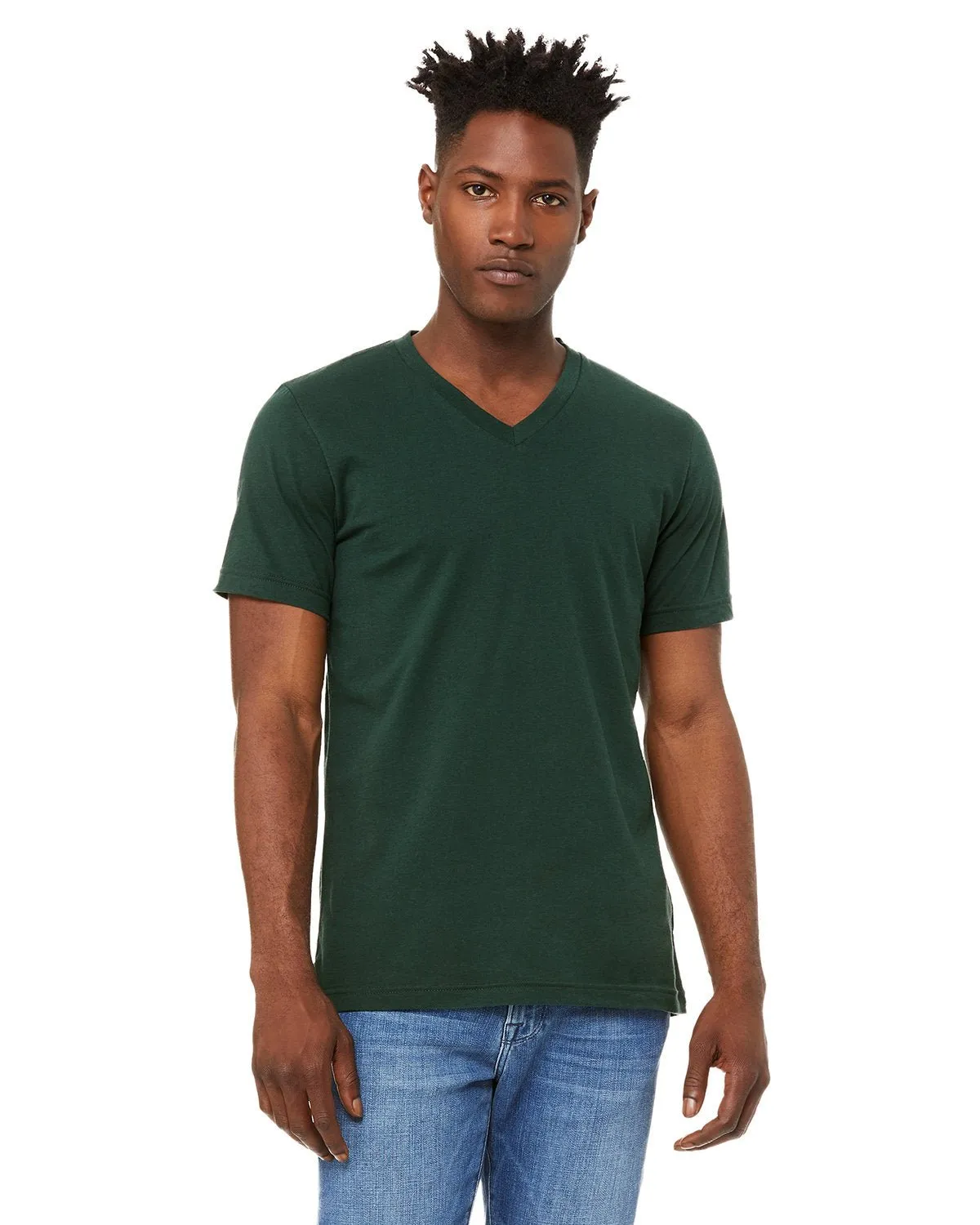 Bella   Canvas 3005 Unisex-Jersey-T-Shirt mit V-Ausschnitt und kurzen Ärmeln
