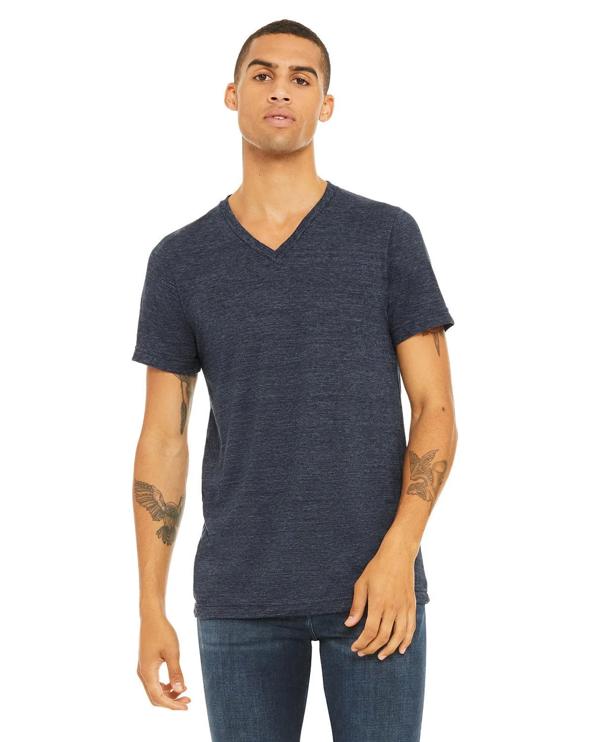 Bella   Canvas 3005 Unisex-Jersey-T-Shirt mit V-Ausschnitt und kurzen Ärmeln