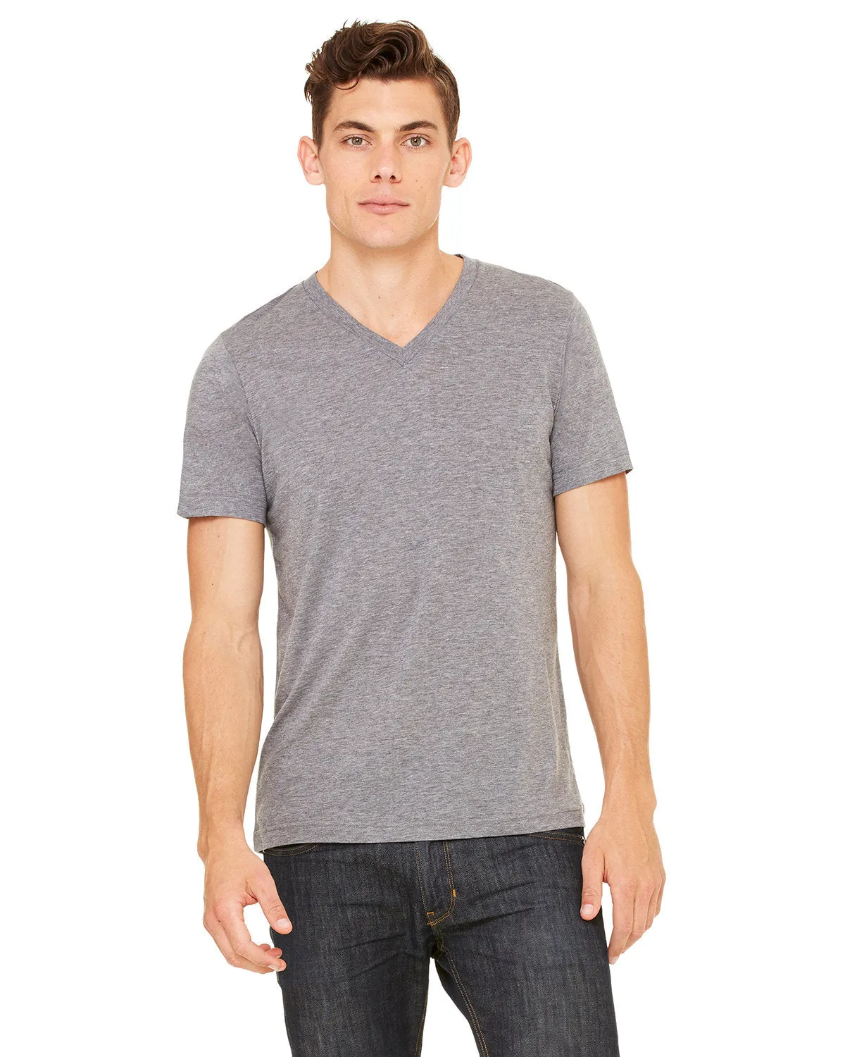 Bella   Canvas 3415C Unisex Triblend V-Ausschnitt T-Shirt
