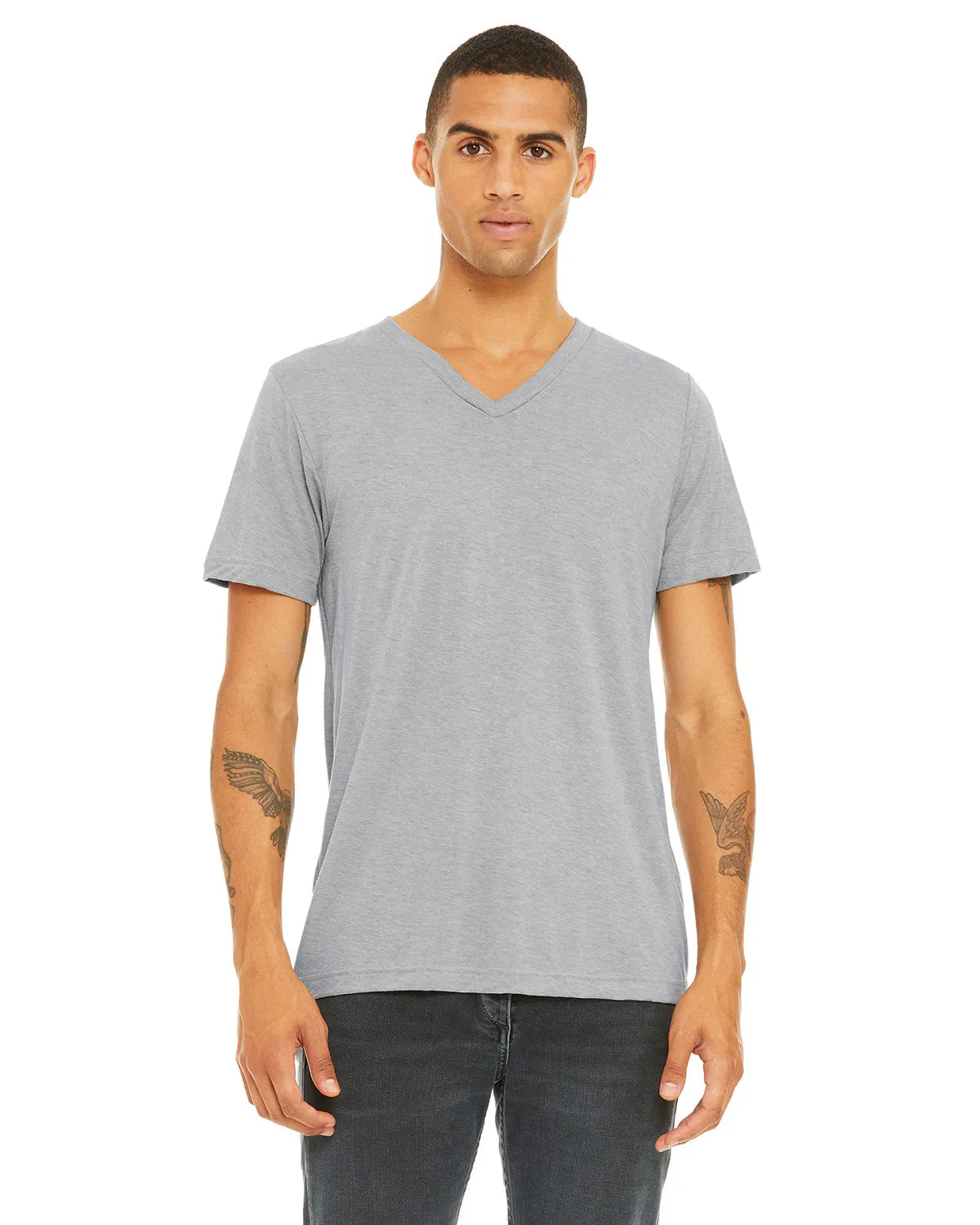Bella   Canvas 3415C Unisex Triblend V-Ausschnitt T-Shirt