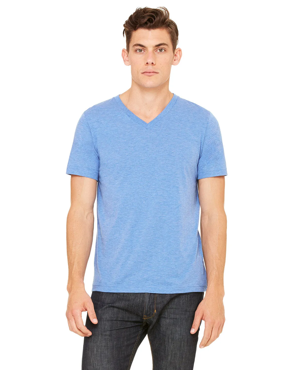 Bella   Canvas 3415C Unisex Triblend V-Ausschnitt T-Shirt