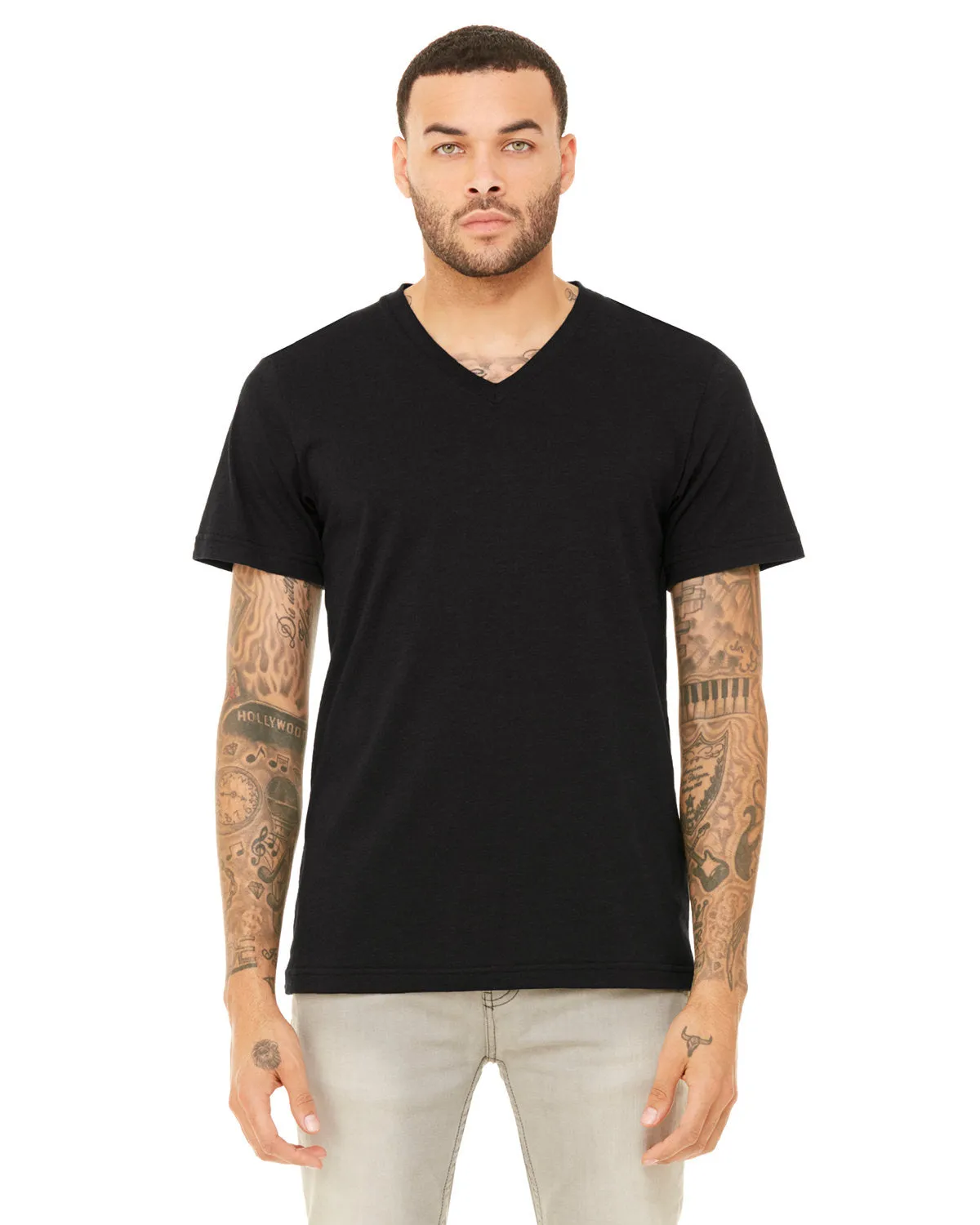 Bella   Canvas 3415C Unisex Triblend V-Ausschnitt T-Shirt