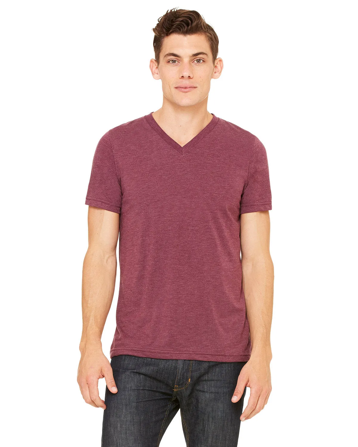 Bella   Canvas 3415C Unisex Triblend V-Ausschnitt T-Shirt