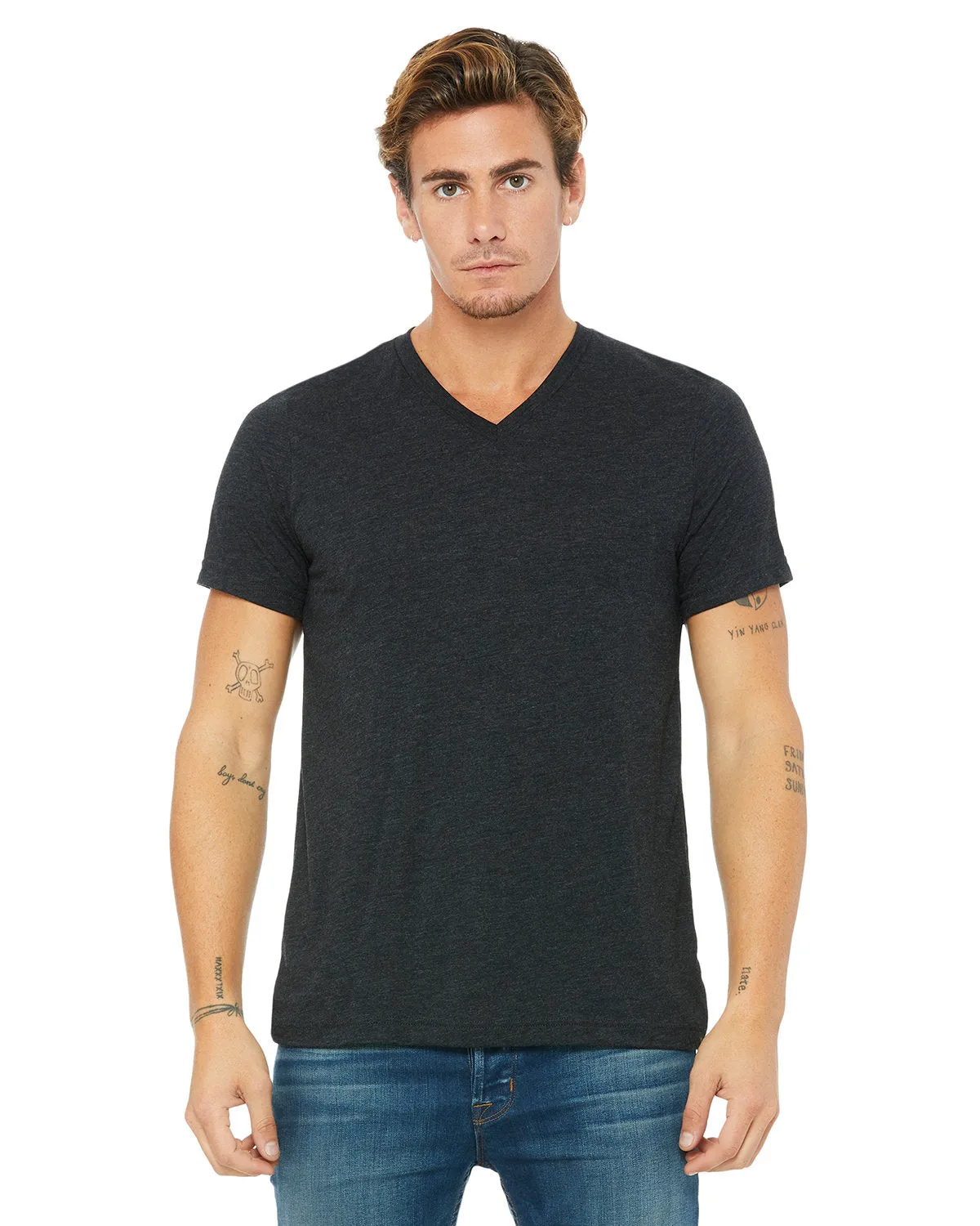 Bella   Canvas 3415C Unisex Triblend V-Ausschnitt T-Shirt
