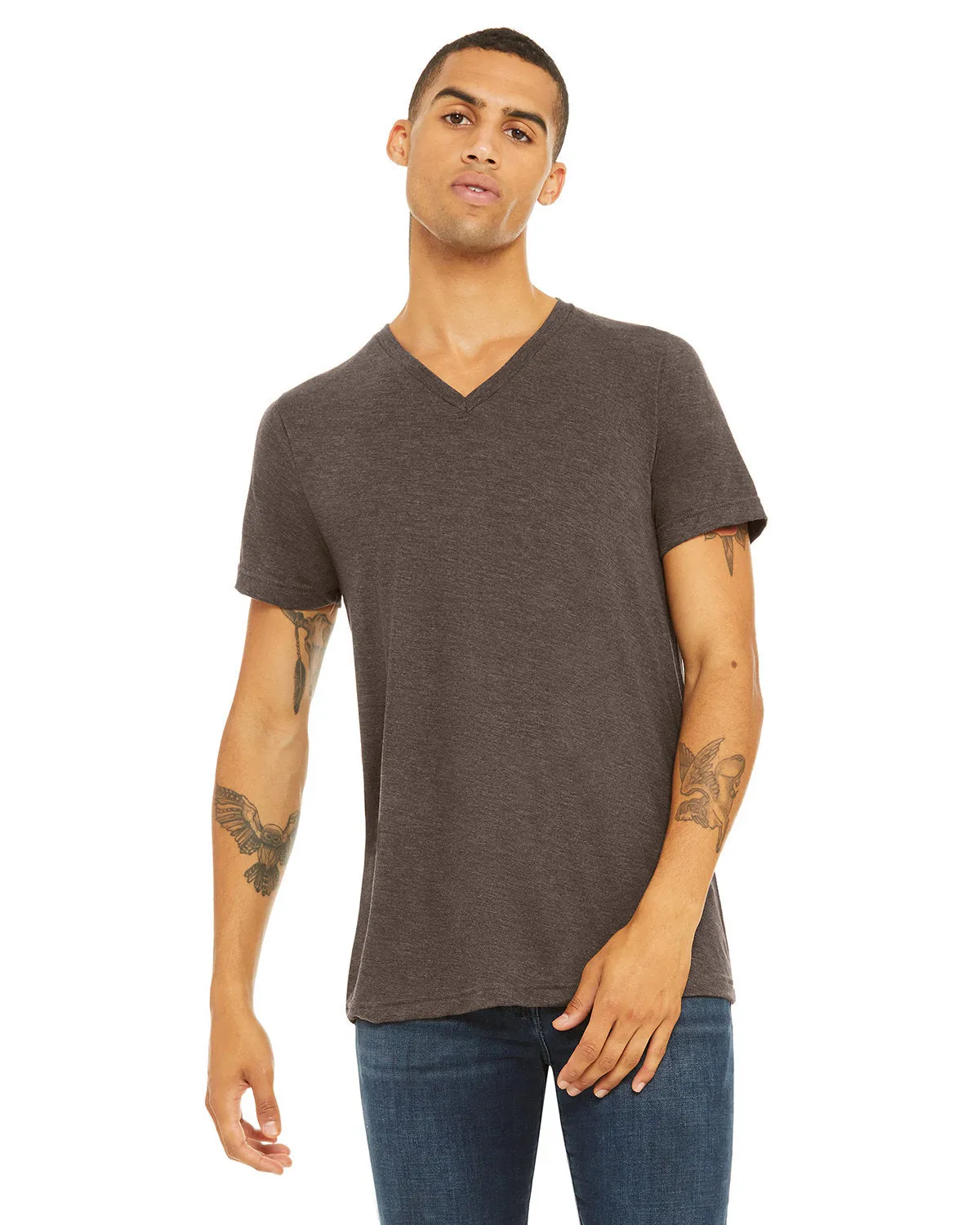 Bella   Canvas 3415C Unisex Triblend V-Ausschnitt T-Shirt