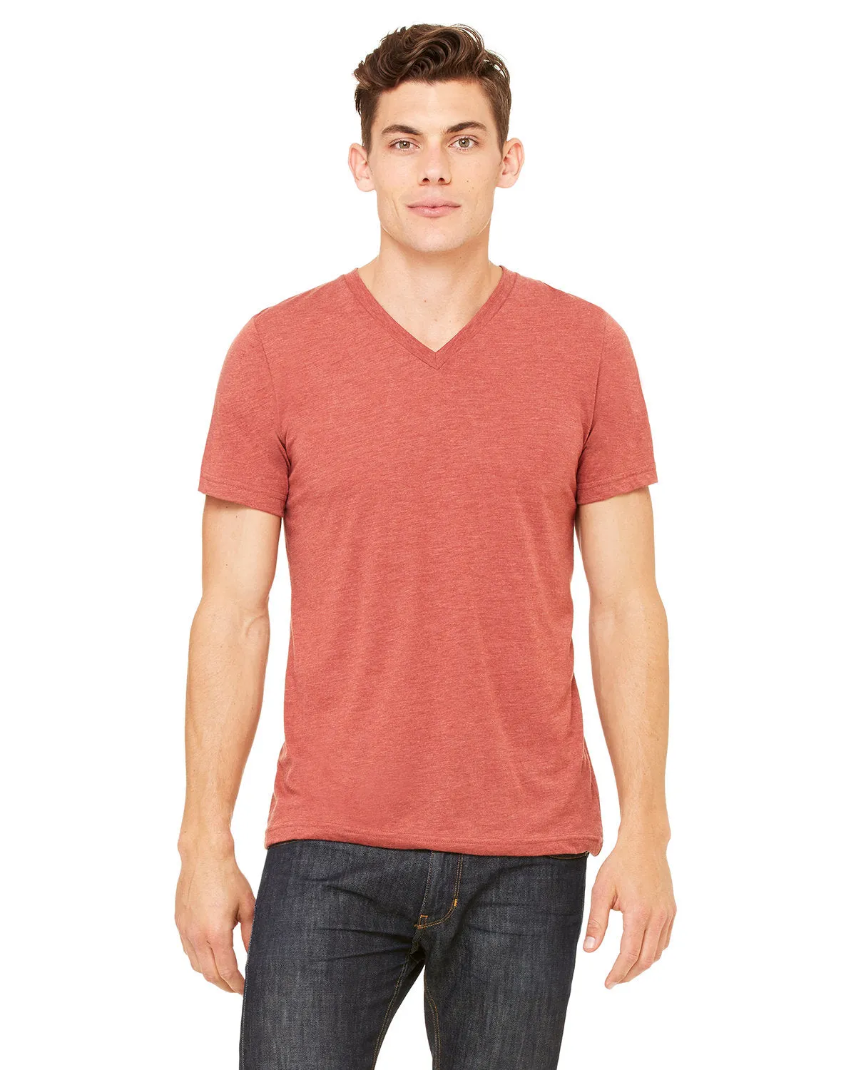 Bella   Canvas 3415C Unisex Triblend V-Ausschnitt T-Shirt
