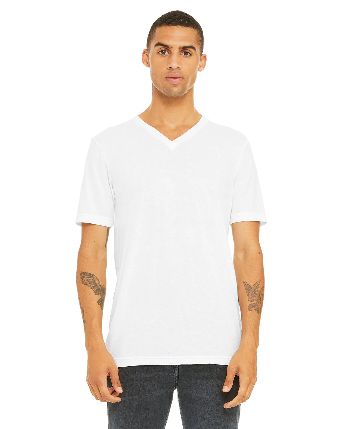 Bella   Canvas 3415C Unisex Triblend V-Ausschnitt T-Shirt