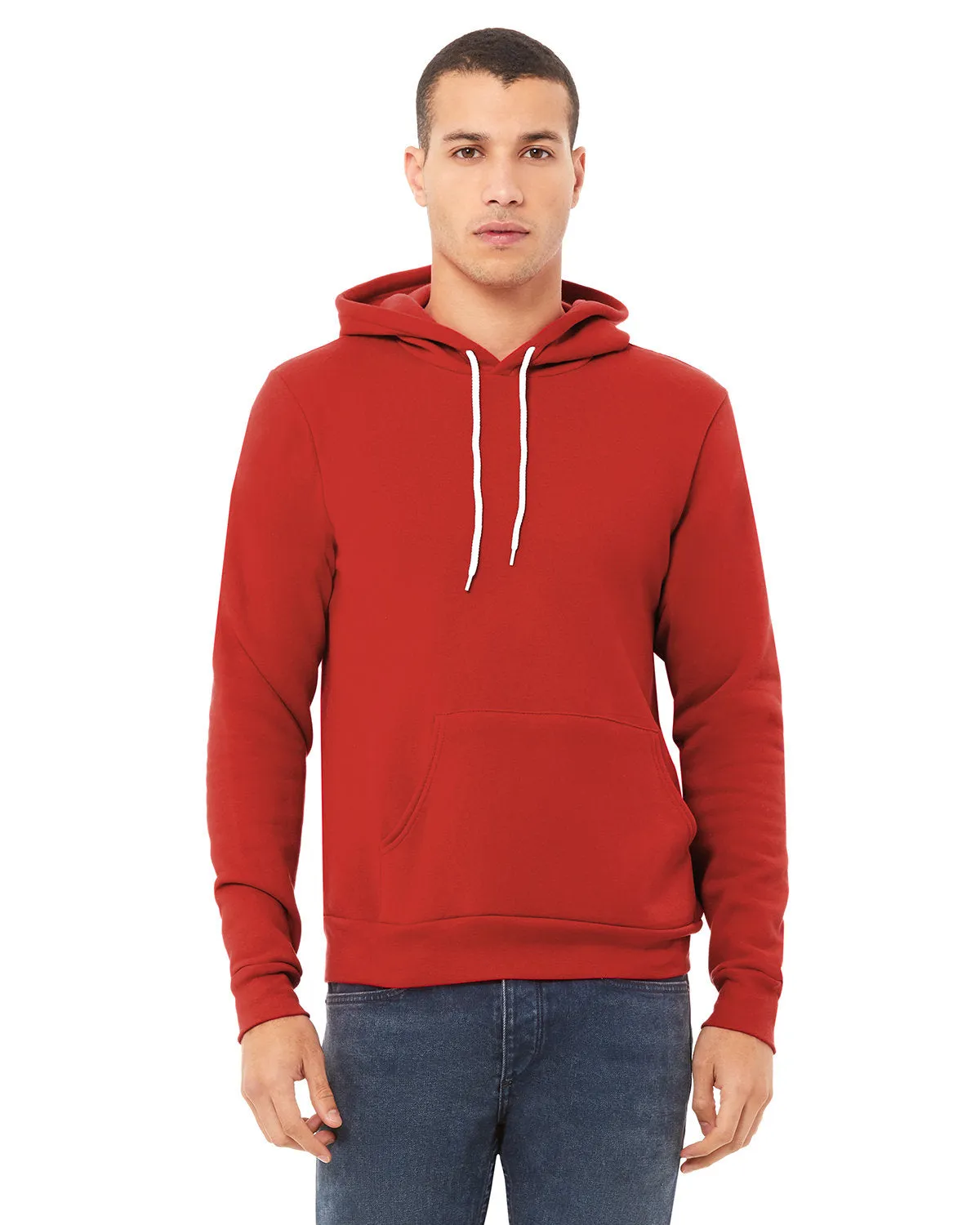 Bella   Canvas 3719 Unisex Fleece-Pullover mit Kapuze aus Schwammmaterial