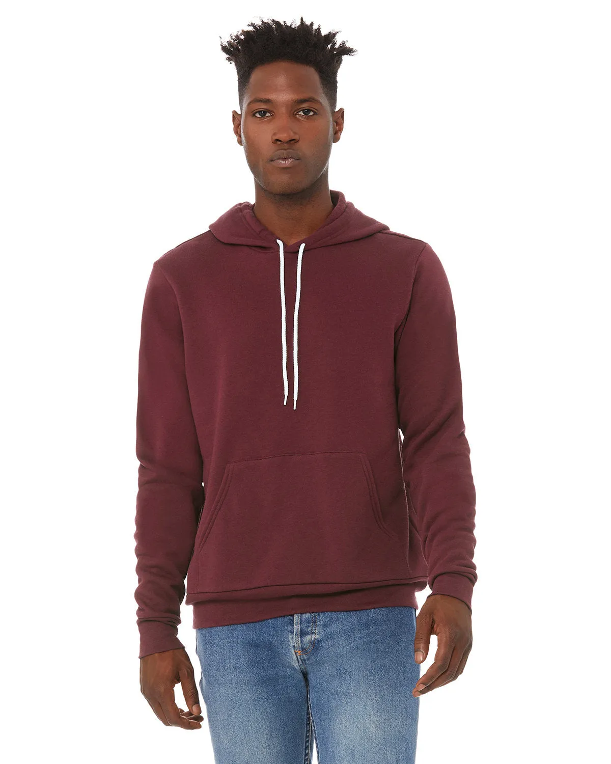 Bella   Canvas 3719 Unisex Fleece-Pullover mit Kapuze aus Schwammmaterial