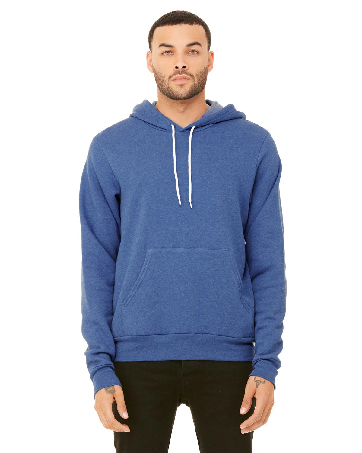 Bella   Canvas 3719 Unisex Fleece-Pullover mit Kapuze aus Schwammmaterial
