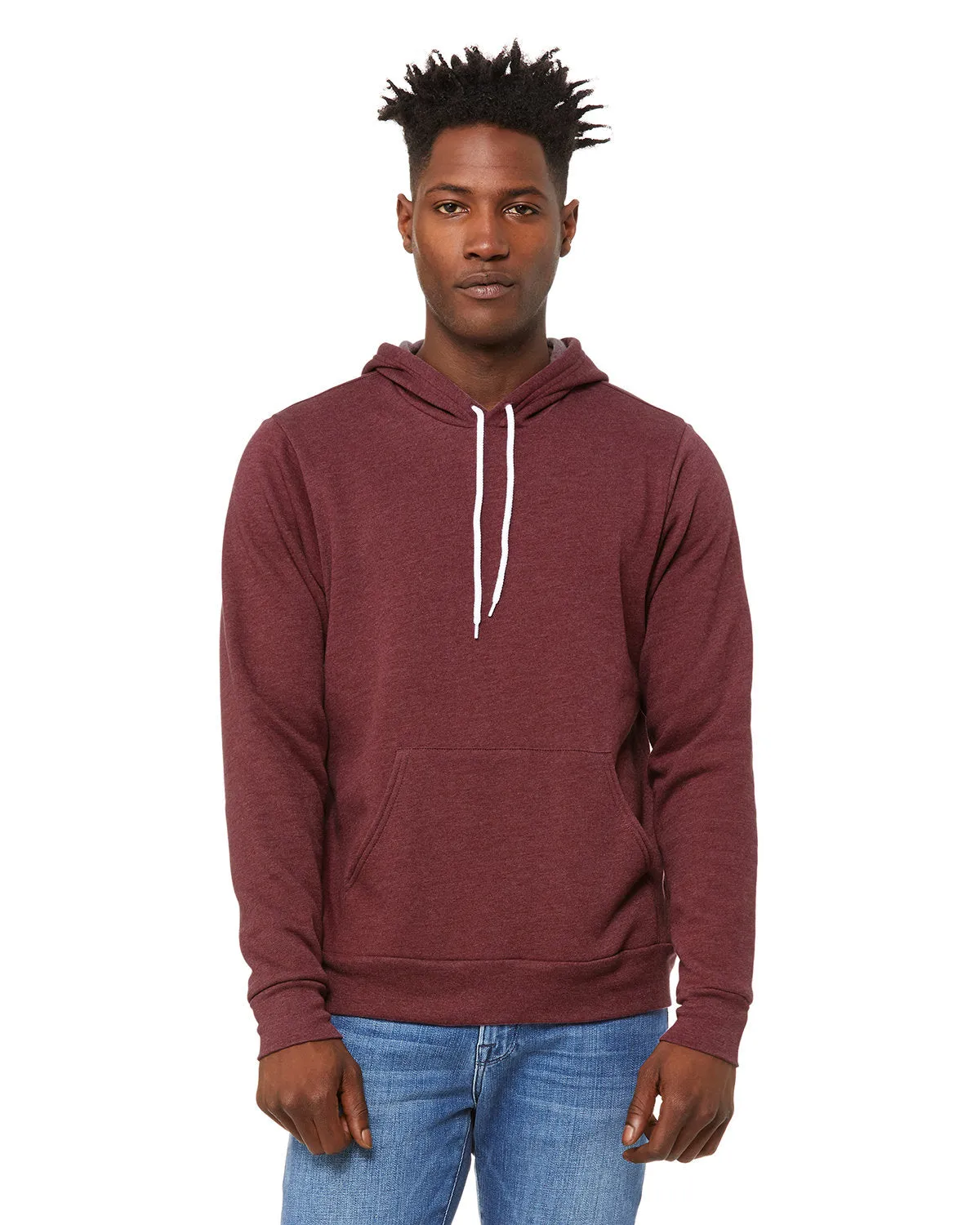 Bella   Canvas 3719 Unisex Fleece-Pullover mit Kapuze aus Schwammmaterial