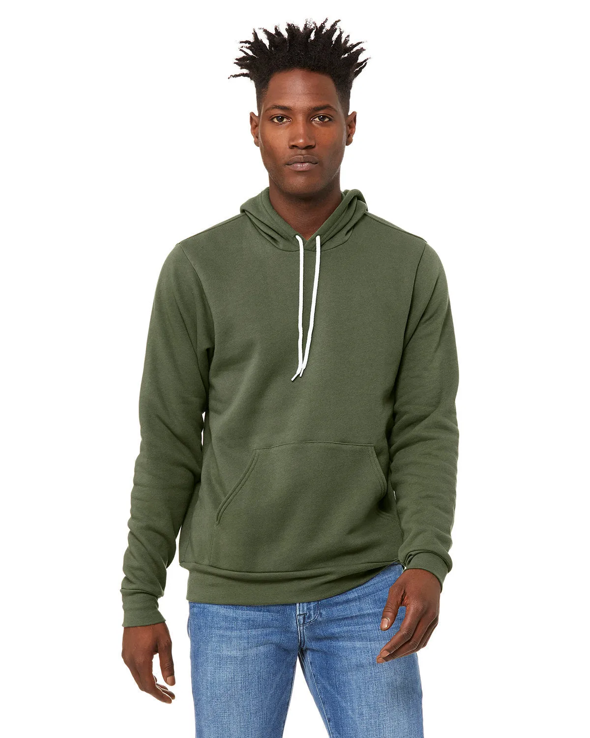 Bella   Canvas 3719 Unisex Fleece-Pullover mit Kapuze aus Schwammmaterial