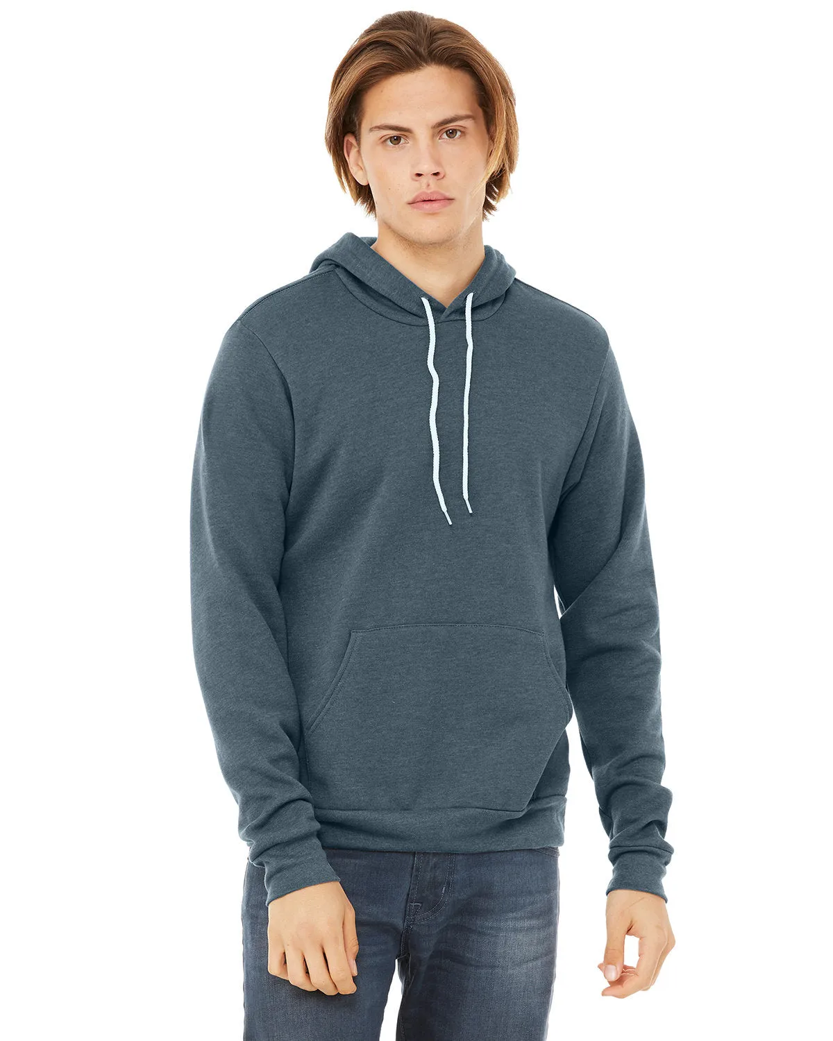 Bella   Canvas 3719 Unisex Fleece-Pullover mit Kapuze aus Schwammmaterial