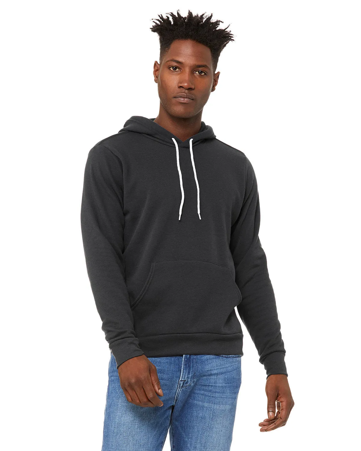 Bella   Canvas 3719 Unisex Fleece-Pullover mit Kapuze aus Schwammmaterial