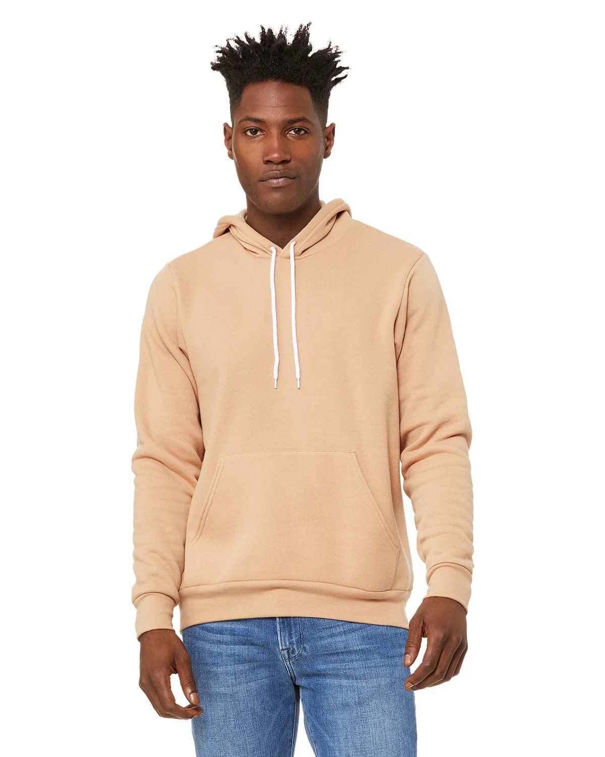 Bella   Canvas 3719 Unisex Fleece-Pullover mit Kapuze aus Schwammmaterial