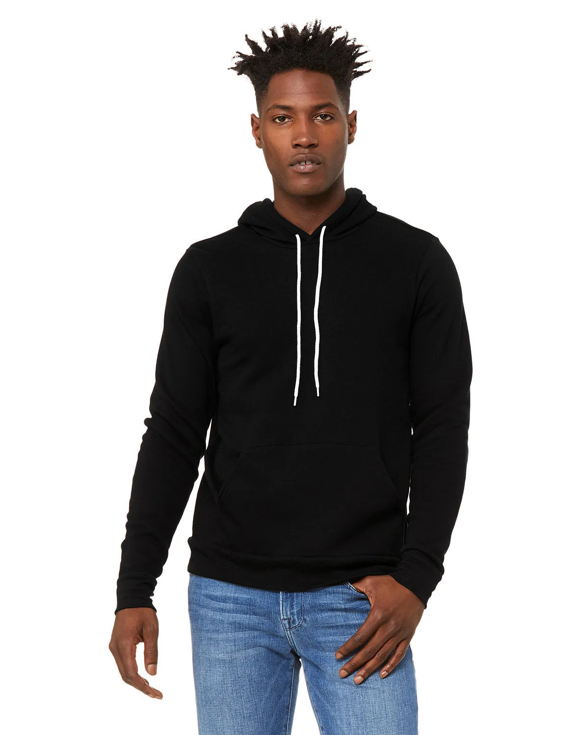 Bella   Canvas 3719 Unisex Fleece-Pullover mit Kapuze aus Schwammmaterial