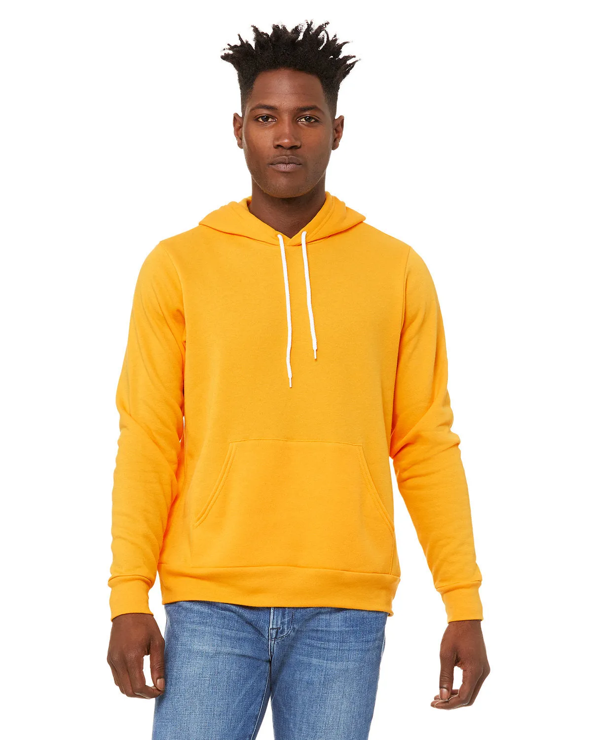 Bella   Canvas 3719 Unisex Fleece-Pullover mit Kapuze aus Schwammmaterial