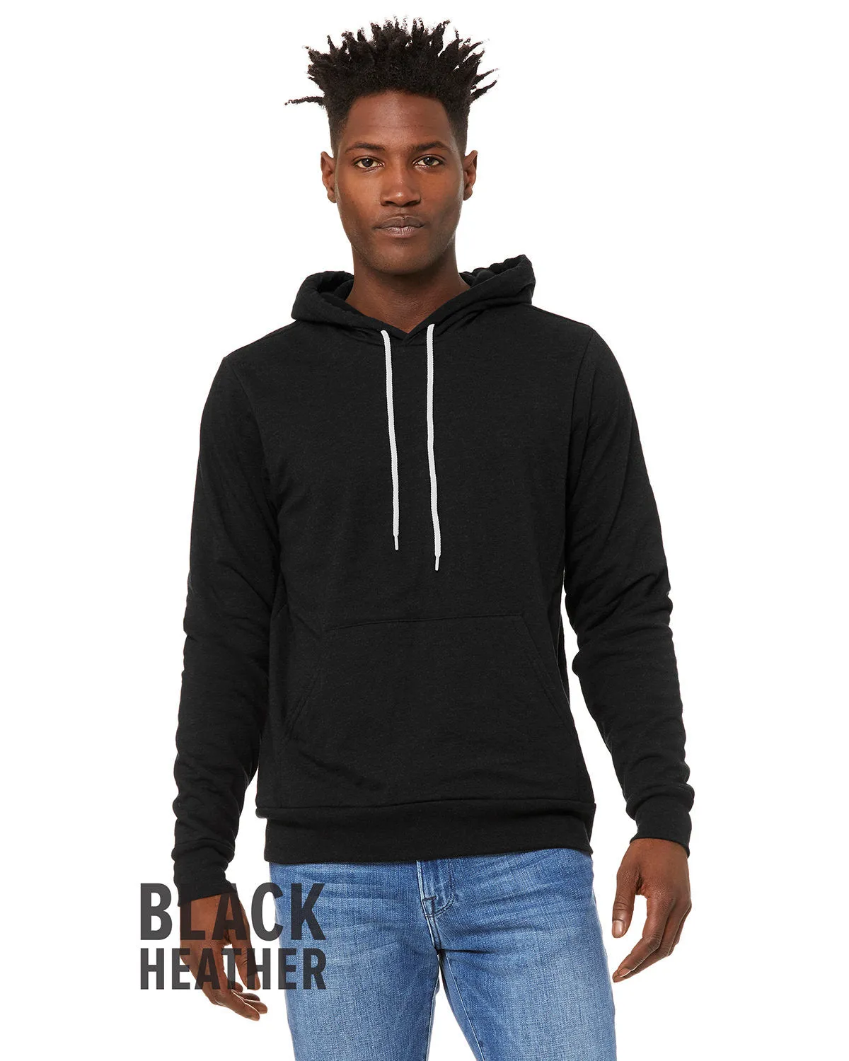 Bella   Canvas 3719 Unisex Fleece-Pullover mit Kapuze aus Schwammmaterial