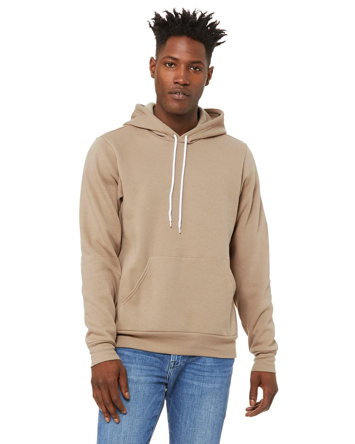 Bella   Canvas 3719 Unisex Fleece-Pullover mit Kapuze aus Schwammmaterial