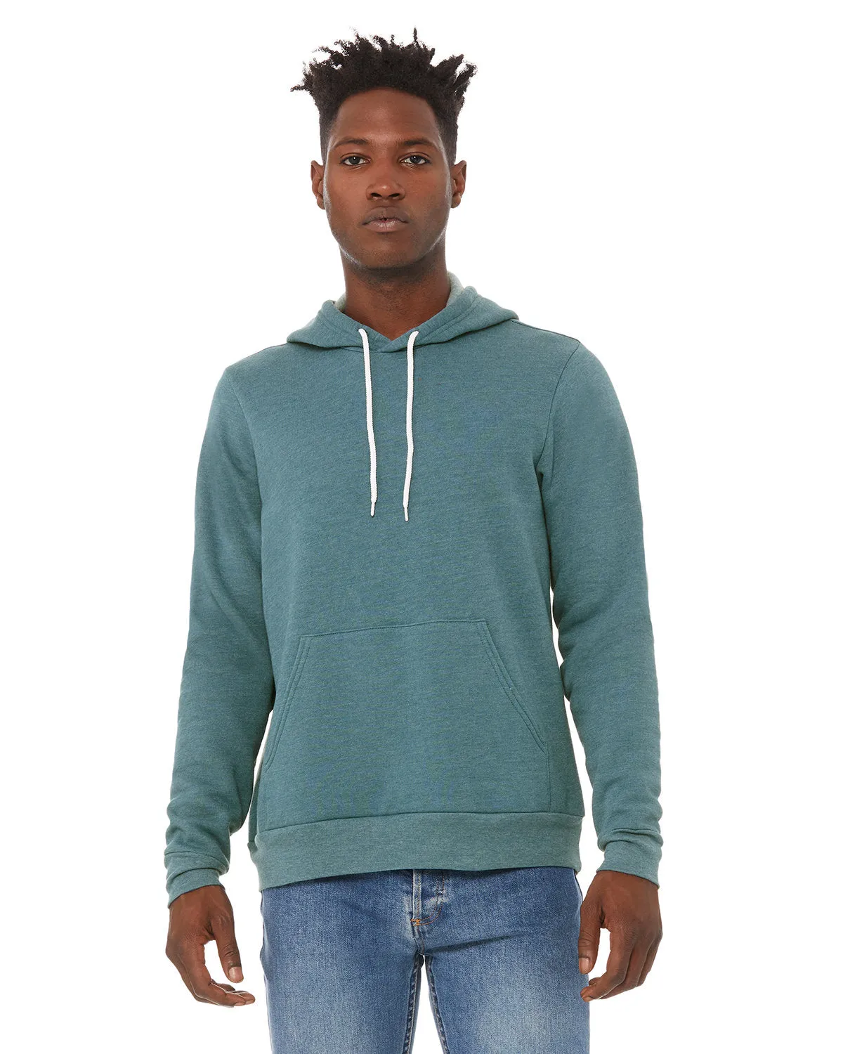 Bella   Canvas 3719 Unisex Fleece-Pullover mit Kapuze aus Schwammmaterial