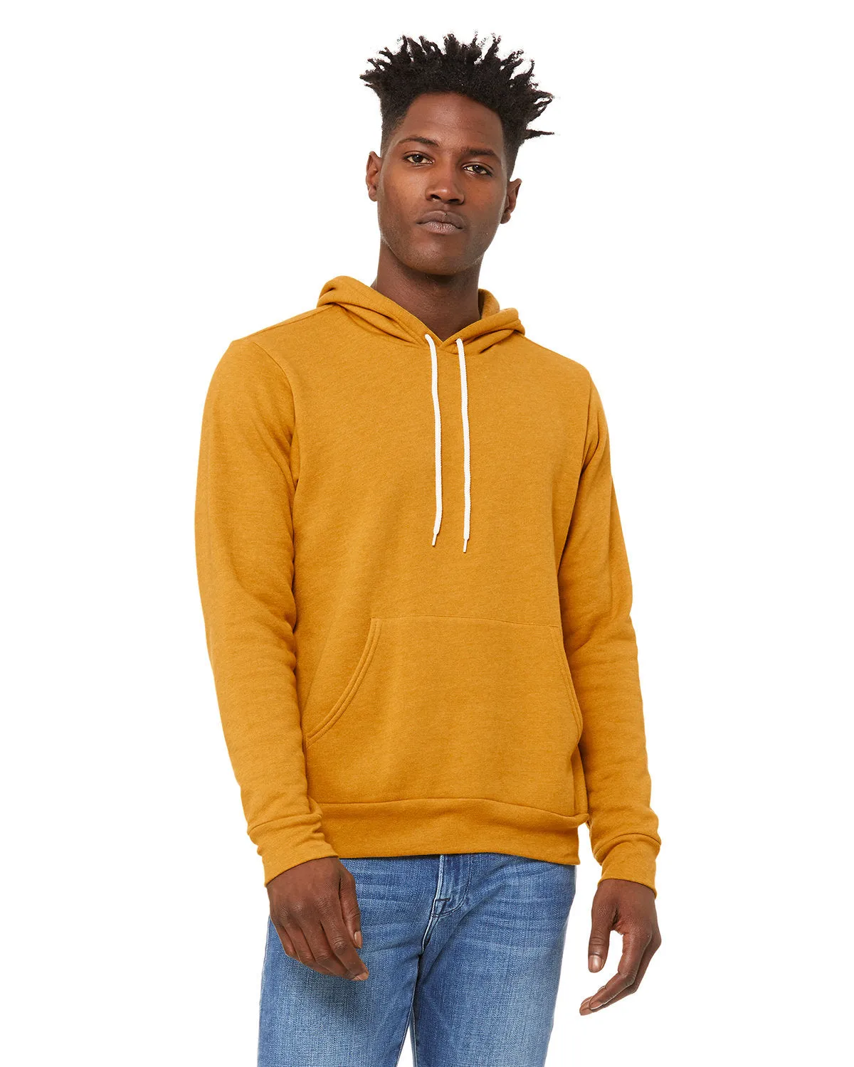 Bella   Canvas 3719 Unisex Fleece-Pullover mit Kapuze aus Schwammmaterial