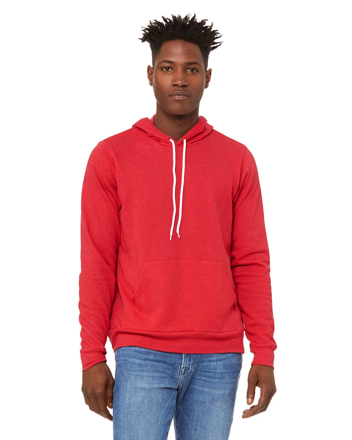 Bella   Canvas 3719 Unisex Fleece-Pullover mit Kapuze aus Schwammmaterial