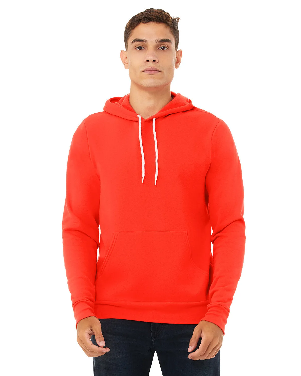 Bella   Canvas 3719 Unisex Fleece-Pullover mit Kapuze aus Schwammmaterial