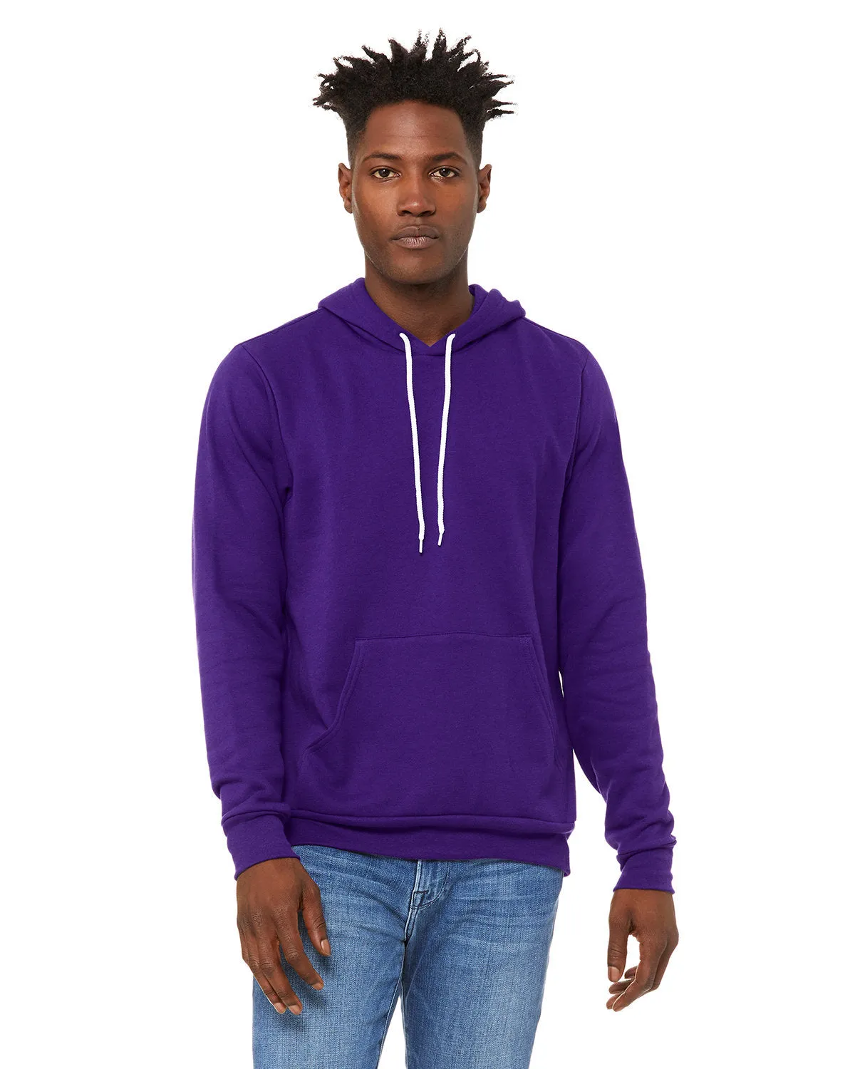 Bella   Canvas 3719 Unisex Fleece-Pullover mit Kapuze aus Schwammmaterial