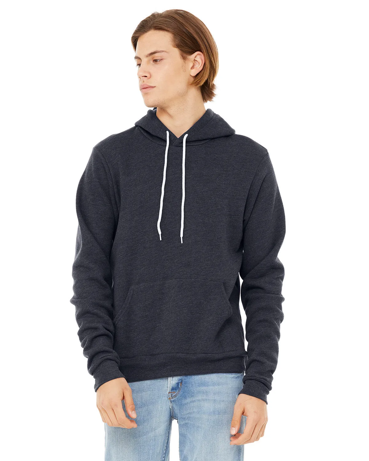 Bella   Canvas 3719 Unisex Fleece-Pullover mit Kapuze aus Schwammmaterial