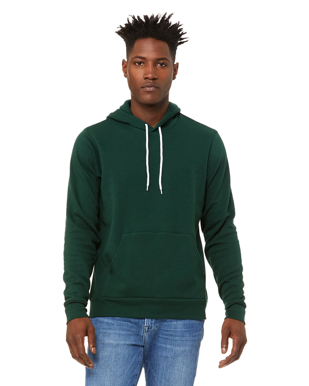 Bella   Canvas 3719 Unisex Fleece-Pullover mit Kapuze aus Schwammmaterial