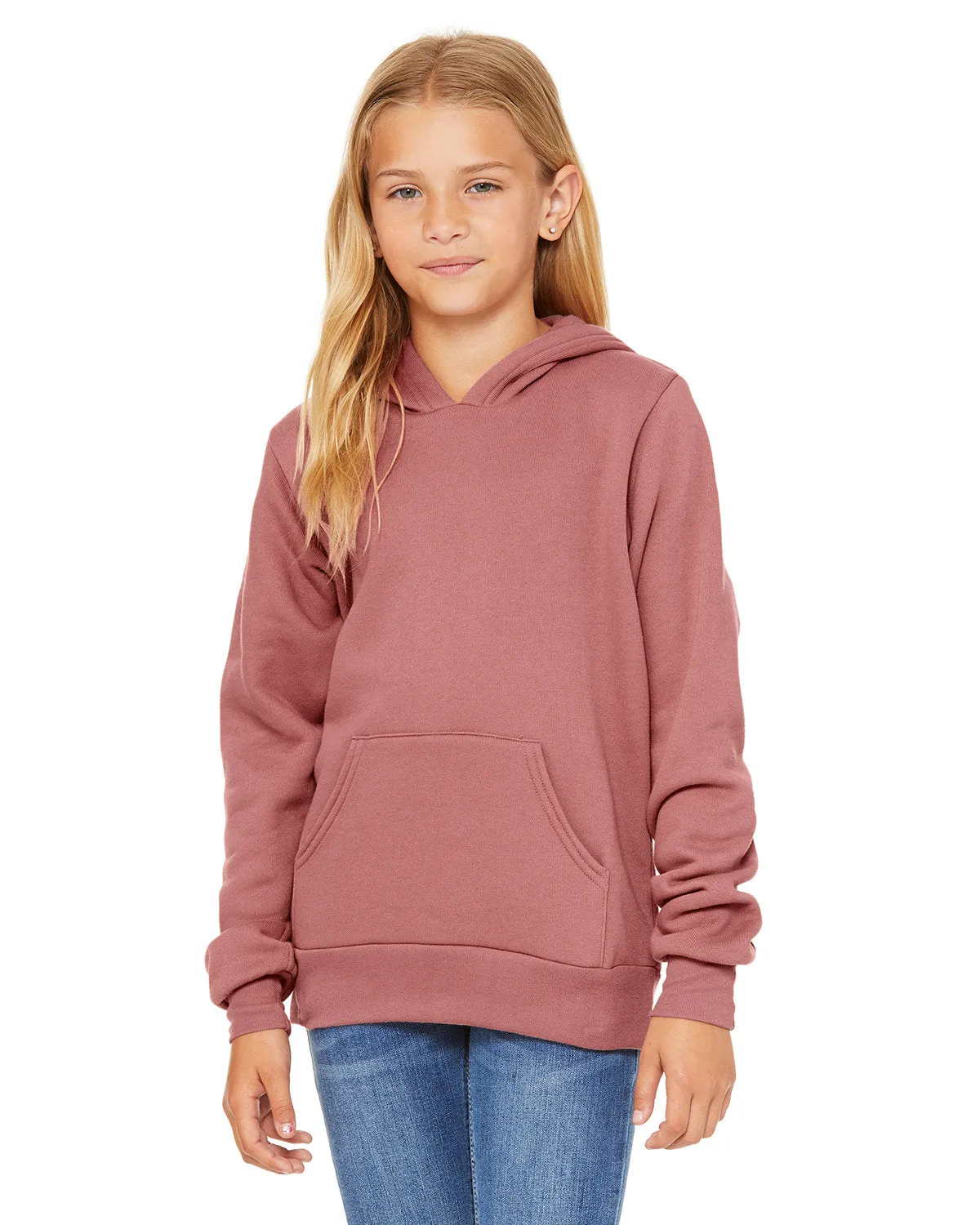 Bella   Canvas 3719Y Jugendlicher Schwamm-Fleece-Pullover mit Kapuze