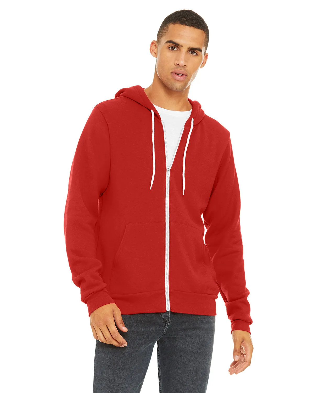 Bella   Canvas 3739 Unisex Poly-Cotton Fleece Full-Zip Kapuzenpullover
