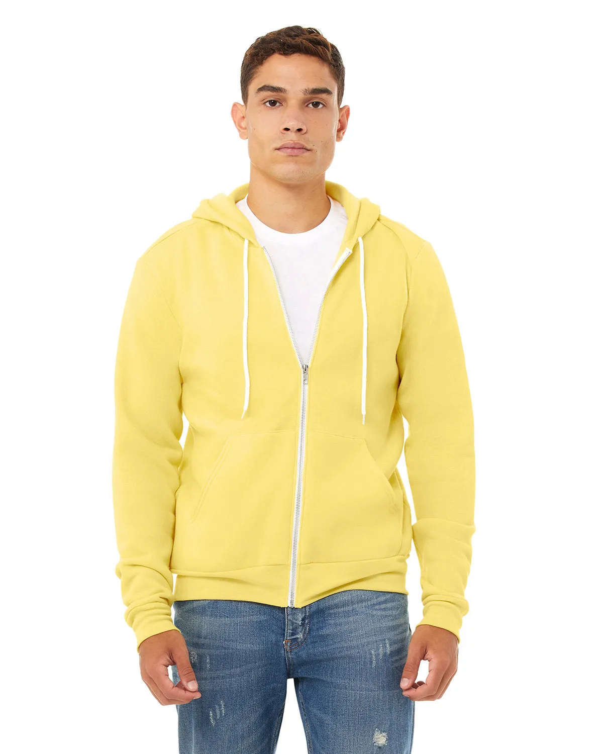 Bella   Canvas 3739 Unisex Poly-Cotton Fleece Full-Zip Kapuzenpullover
