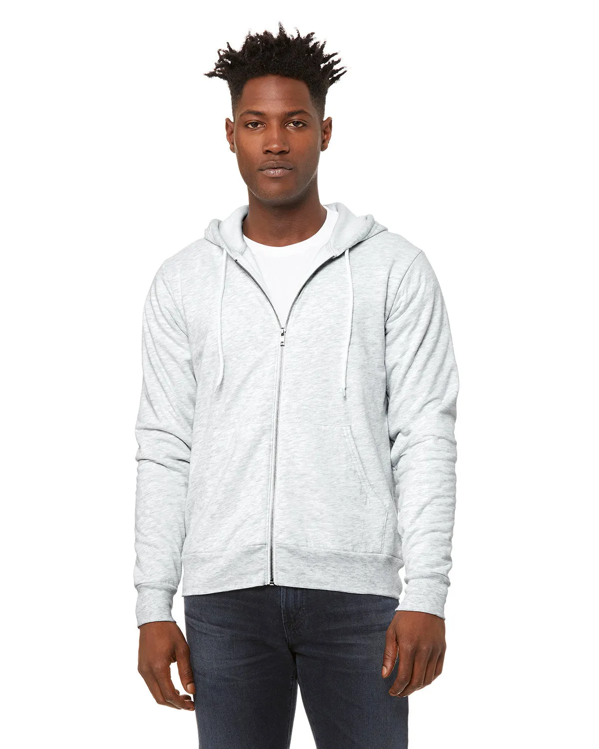 Bella   Canvas 3739 Unisex Poly-Cotton Fleece Full-Zip Kapuzenpullover