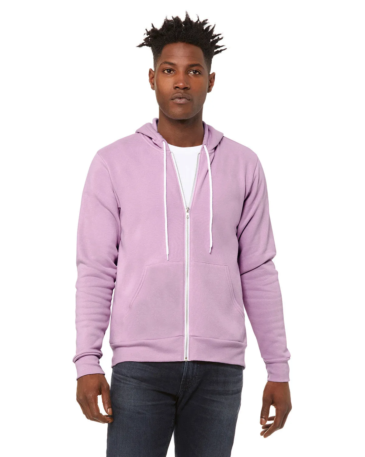 Bella   Canvas 3739 Unisex Poly-Cotton Fleece Full-Zip Kapuzenpullover