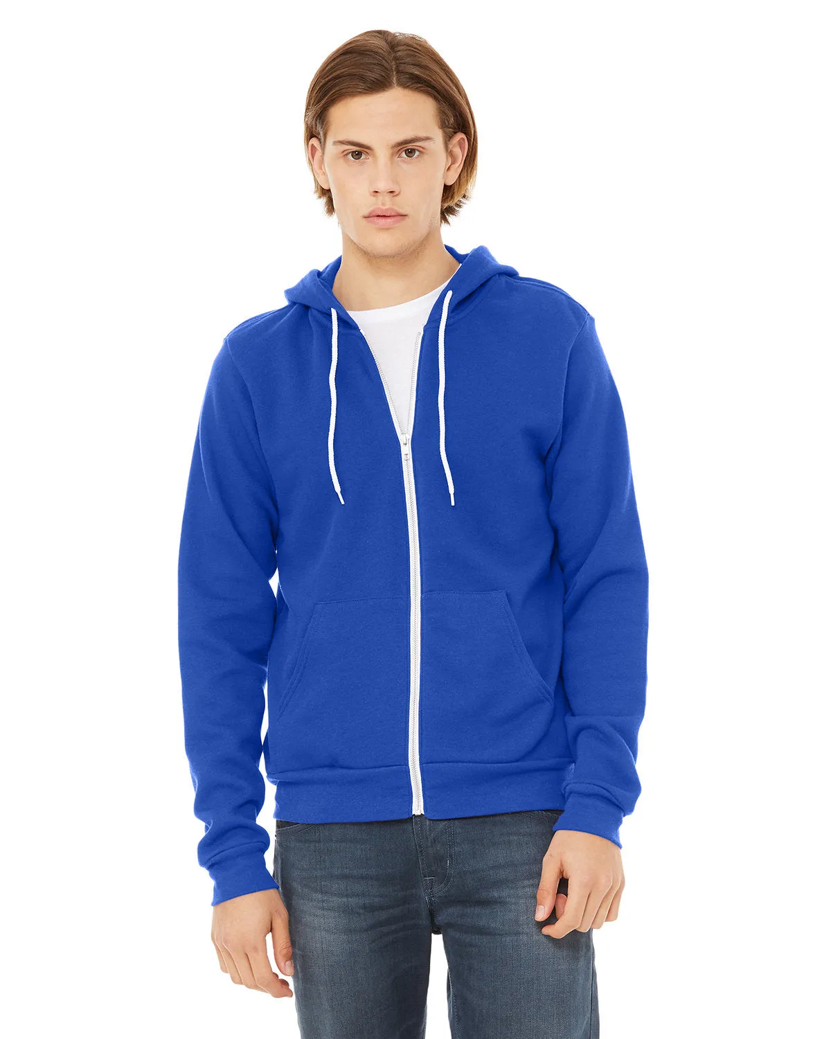Bella   Canvas 3739 Unisex Poly-Cotton Fleece Full-Zip Kapuzenpullover