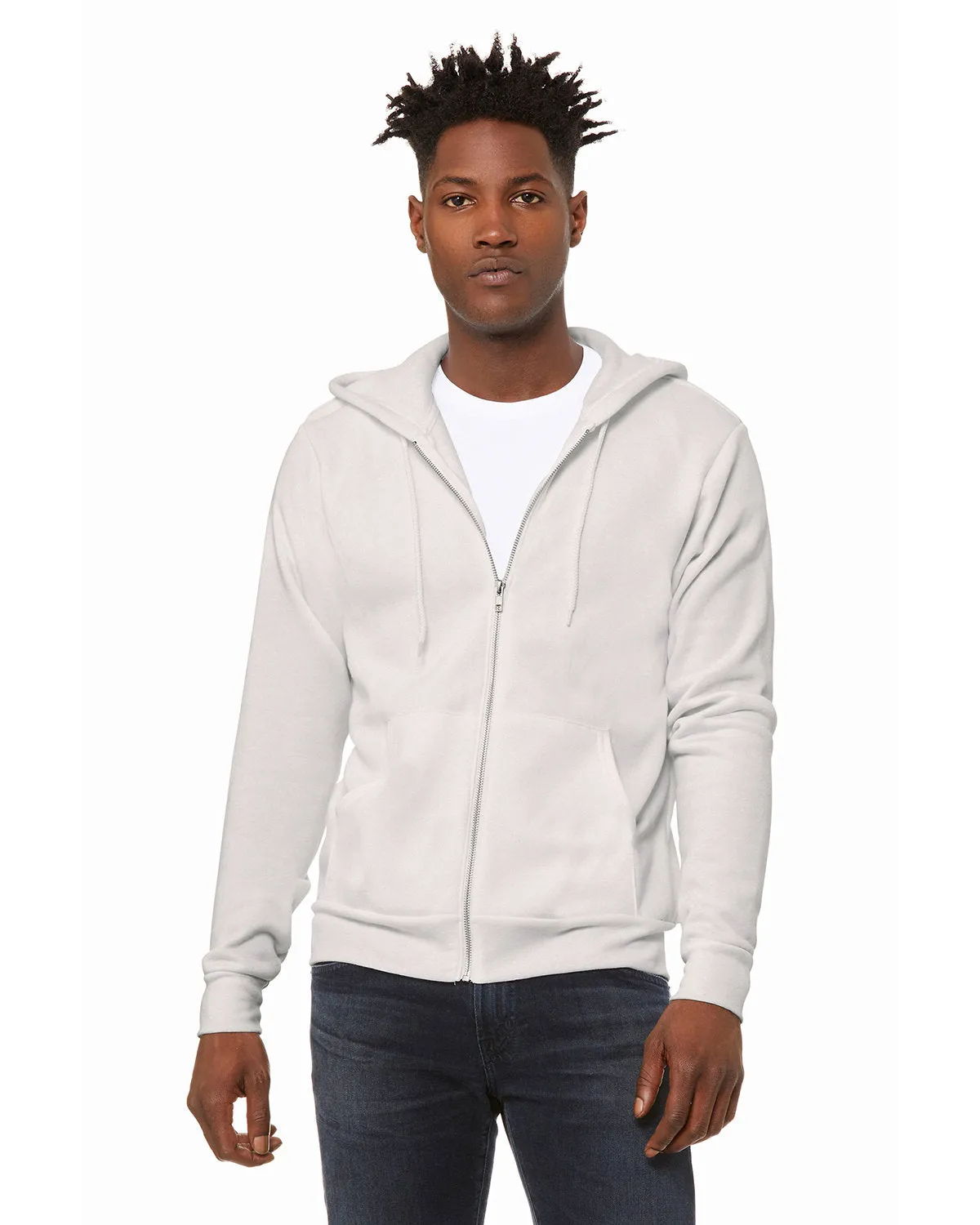 Bella   Canvas 3739 Unisex Poly-Cotton Fleece Full-Zip Kapuzenpullover