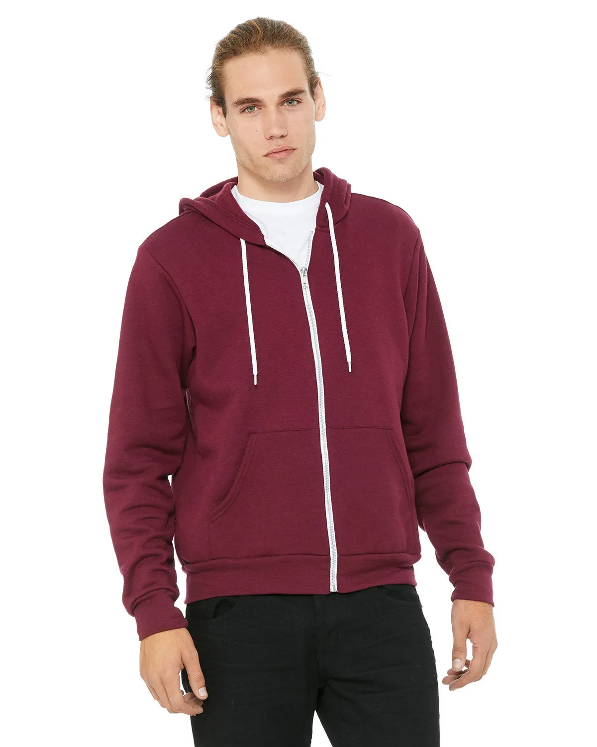 Bella   Canvas 3739 Unisex Poly-Cotton Fleece Full-Zip Kapuzenpullover