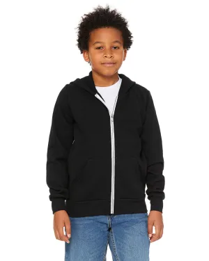 Bella   Canvas 3739Y Jugend-Sponge-Fleece-Full-Zip-Hoodie