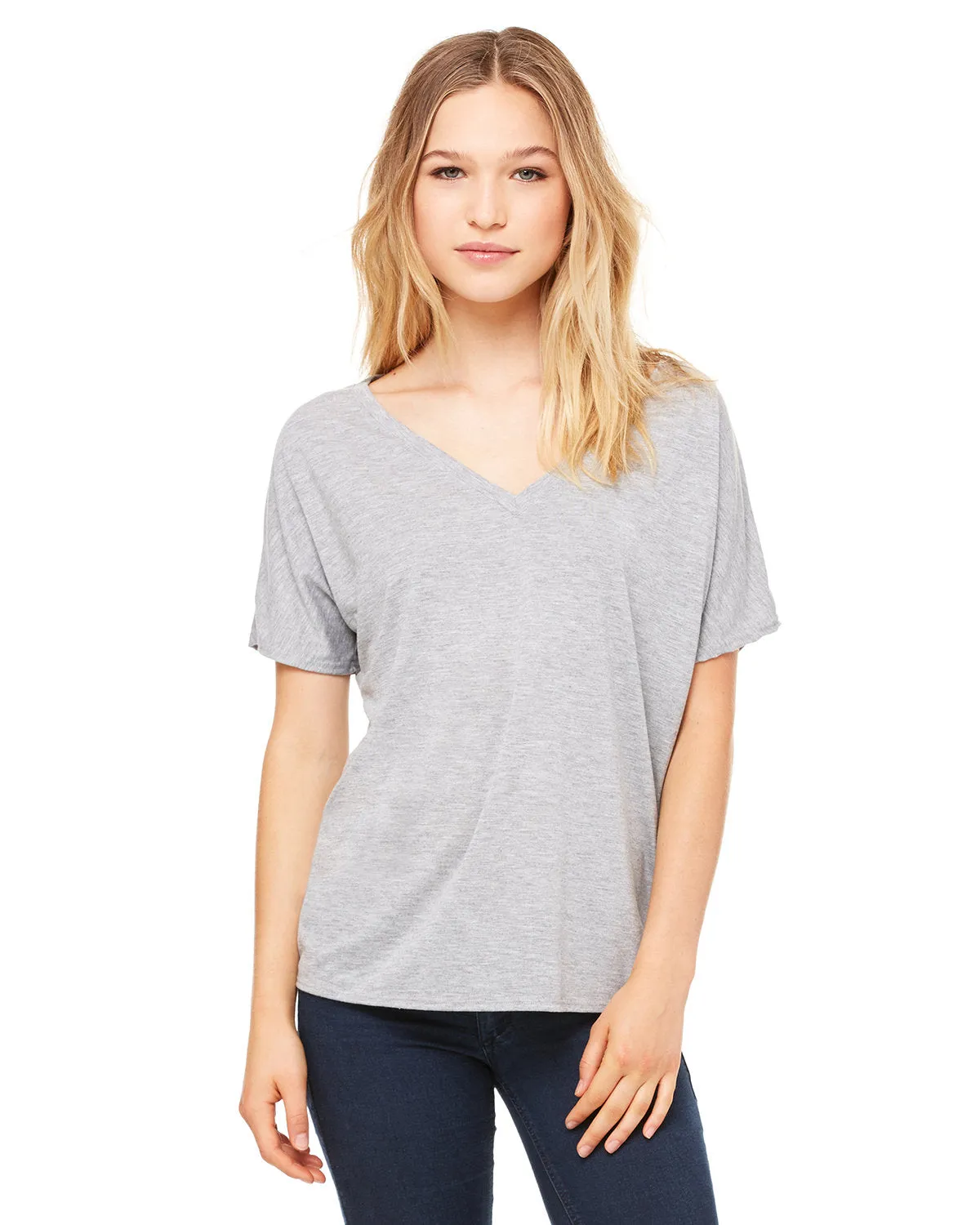 Bella   Canvas 8815 Damen Slouchy V-Ausschnitt T-Shirt