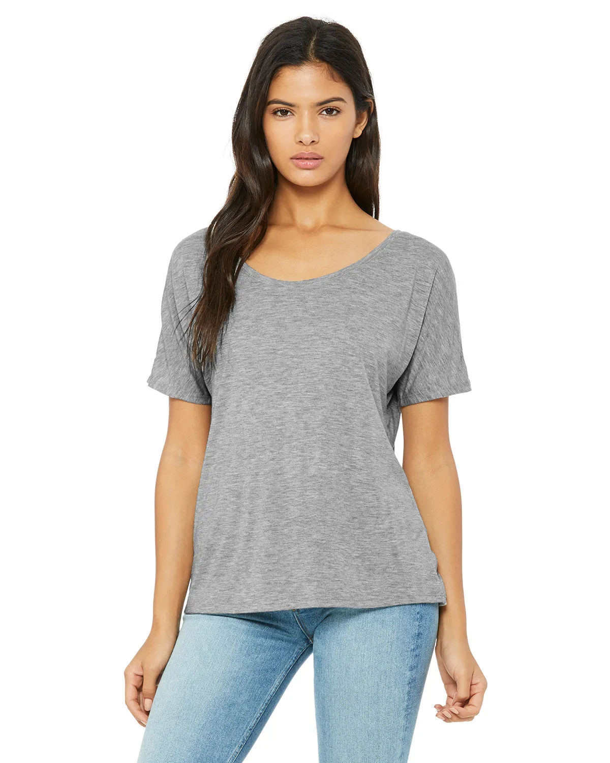 Bella   Canvas 8816 Damen Slouchy Rundhals-T-Shirt
