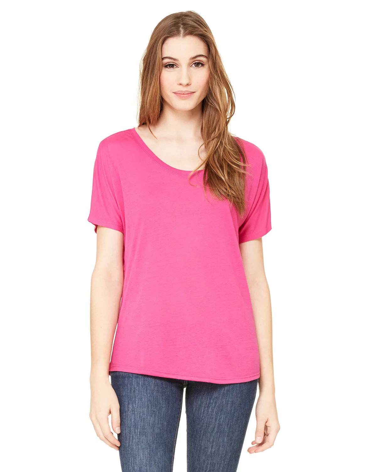 Bella   Canvas 8816 Damen Slouchy Rundhals-T-Shirt