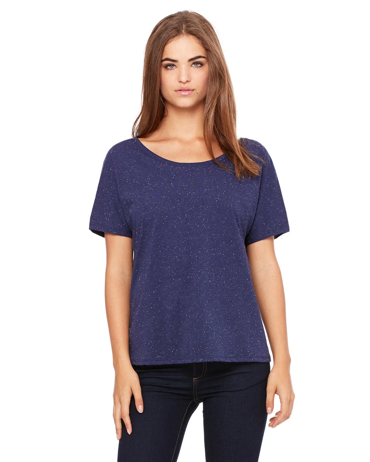 Bella   Canvas 8816 Damen Slouchy Rundhals-T-Shirt