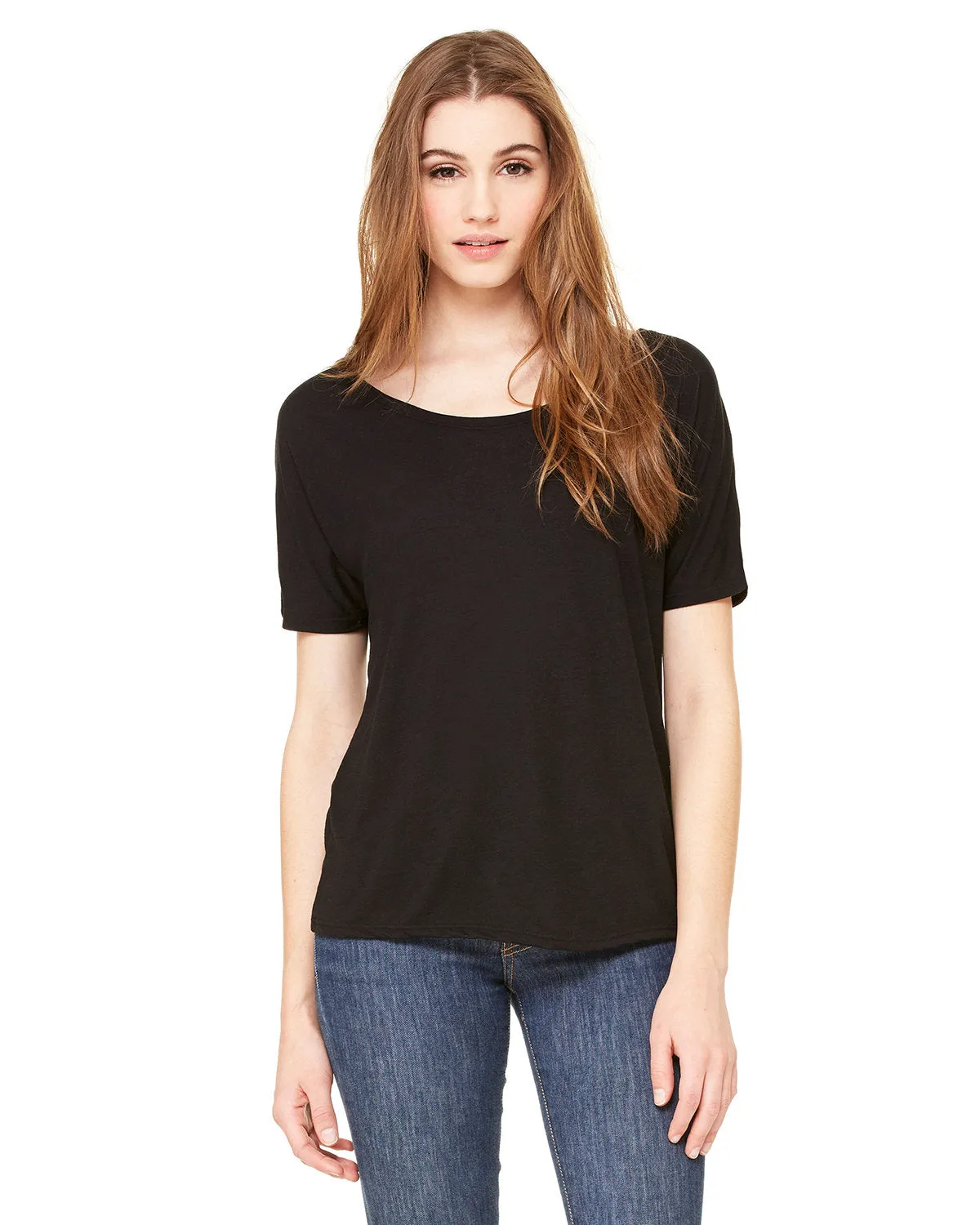 Bella   Canvas 8816 Damen Slouchy Rundhals-T-Shirt