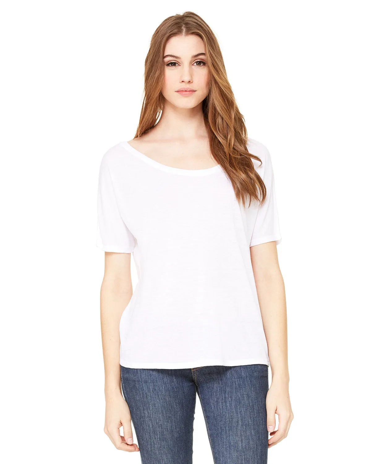 Bella   Canvas 8816 Damen Slouchy Rundhals-T-Shirt