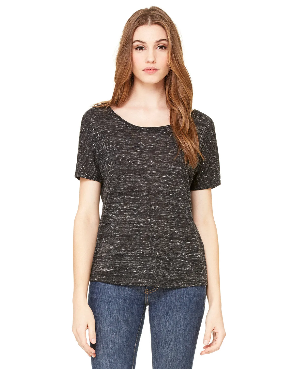 Bella   Canvas 8816 Damen Slouchy Rundhals-T-Shirt