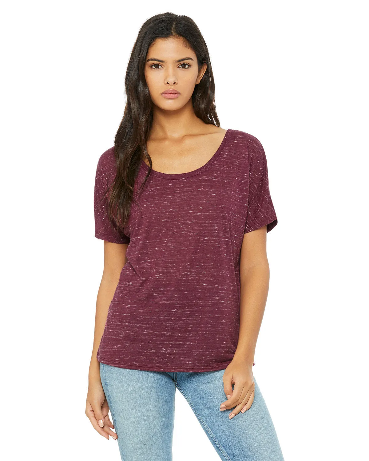 Bella   Canvas 8816 Damen Slouchy Rundhals-T-Shirt
